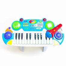 TLC Baby Electronic Keyboard Art.B15 Sintezators ar mikrofonu ar skaņas un gaismas efektiem