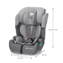 KinderKraft Comfort i-size 76-150cm Art.KCCOUP02GRY0000 Grey Autosēdeklītis 9-36 kg, Grupa 2/3