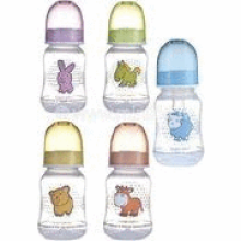 Canpol Babies Art.59/100 plastic bottle with teat 120ml 0m+