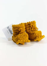 La Bebe™ Lambswool Hand Made Booties Art.44004  Dabīgas vilnas adītas bērnu zeķītes/ zābaciņi