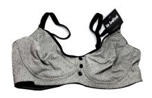 La Bebe™ Lingerie Bio Cotton Art.44215 Grey Бюстгальтер для кормления с отстёгивающейся чашкой