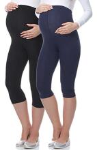 Italian Fashion Leggings Art.44349 Black  леггинсы для беременных 3/4