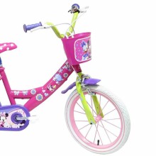 „Mondo Disney Minnie“ 25117 colių 14 colių vaikiškas dviratis (dviratis) su atsarginiais ratais