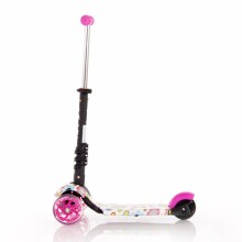 „Lorelli Scooter 5 in 1“ art. 1039003 Rožinis vaikiškas motoroleris su rankena