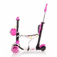 Lorelli Scooter 5 in 1 Art.1039003 Pink Bērnu skrejritenis ar rokturi