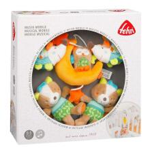 Baby Fehn Forest Art.071214  Muzikālais karuselis ar mīkstam mantiņām
