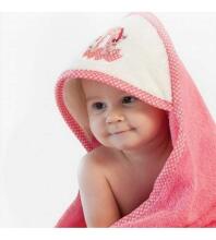 Ankras RABBIT beige  Полотенце фроте с капюшоном, 80х80 см