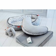 Priimta elnio 30512 lopšelio-darželio pagalvė „Happy Dots“ daugiafunkcinė pagalvių pagalvėlė