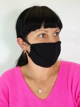 Face Mask Art.45972 Cotton face mask antibacterial/breathable, 1 pc
