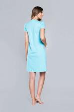 Italian Fashion Radosc Art.46432 Turquoise Kokvilnas naktskrekliņš grūtniecēm/barošanai