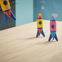 Kids Krafts Majigg Wooden Rocket Art.WD240  Koka raķete