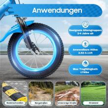 Kids Bike Wheels Collas 12' Blue Art.46663 Bērnu divritenis (velosipēds) ar palīgriteņiem
