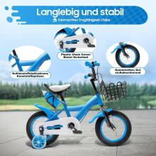 Kids Bike Wheels Collas 12' Blue Art.46663 Bērnu divritenis (velosipēds) ar palīgriteņiem