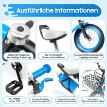 Kids Bike Wheels Collas 12' Blue Art.46663 Bērnu divritenis (velosipēds) ar palīgriteņiem