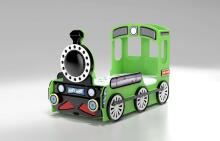 Plastiko Lokomotive Art.46819 Ergonomiska bērnu gulta - Mašīna ar  matraci 190x90 cm