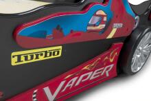 Plastiko Vaper Art.46823 Ergonomiska bērnu gulta - Mašīna ar  matraci 200x90 cm