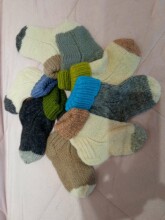 La Bebe™ Hand Made Art.47124 Baby Socks Latvia Mīksti Adīti  bērnu zeķites 100% vilna