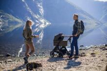 Emmaljunga Sento Max Outdoor Art.47477 Black Stroller with cradle