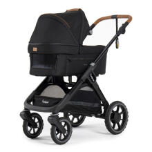 Emmaljunga Sento Max Outdoor Art.47477 Black Stroller with cradle