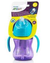 Philips Avent Bendy Straw Cup Art.SCF796/02 Кружечка с трубочкой 200ml 9M+