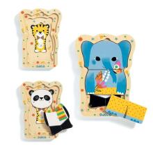 Djeco Puzzle Wooden Art.Dj01488 Развивающий пазл Друзья