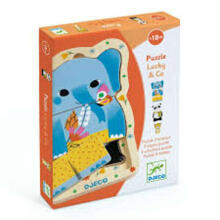 Djeco Puzzle Wooden Art.Dj01488 Развивающий пазл Друзья