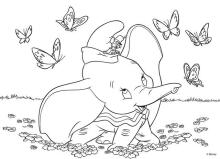 Disney Dumbo 2 vienā puzle un krāsošanas komplekts 24 detaļas 3+