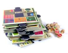 DJECO Art.DJ07161 Wooden Puzzles Attīstošā puzle - Pilsētas satiksme