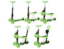 TLC Scooter 3 in 1 Art.49245 Green  Bērnu skrejritenis ar rokturi