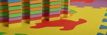 „BebeBee Puzzle Art.TG364130“ daugiafunkcis vaikų daugiafunkcinis kilimėlio galvosūkio raidės iš 10 elementų
