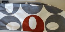 La Bebe™ Rich Cotton Nursing Maternity Pillow Art.49548 Orage&Grey circles 30x104 cm