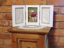 Art for baby Art.49835 Hand and Foot Print Brown Тройная рамка для оттисков