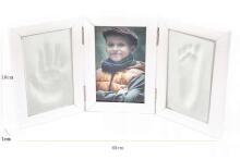 Art for baby Art.49835 Hand and Foot Print Brown Тройная рамка для оттисков