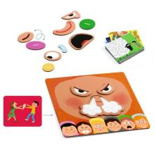 Djeco Educational Wooden Games Emotico Art.DJ08196 Izglītojoša spēle - Emocijas