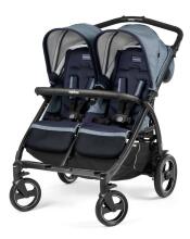 Peg Perego '21 Book For Two Classico Art.IP05280000GL51RO51 Indigo  Прогулочная коляска для двойни