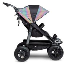 TFK Duo Mono Sport  Art.T-D1-SA-GID Glow in the Dark Высококачественная спортивная коляска для двойняшек (погодок)