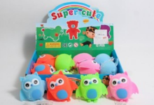 Toys Art.D25069 Elastīga rotaļlieta ar gaismu Owl - 8 cm