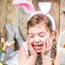 Home Company Rabbit Ear Art.53836 Carnival costume - bunny ears