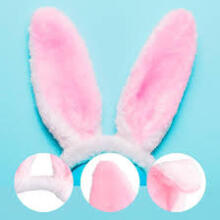 Home Company Rabbit Ear Art.53836 Carnival costume - bunny ears