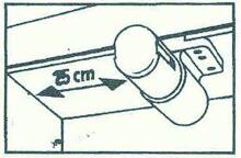 REER 7204 Pneumatic door bracket