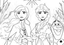 Lisciani Giochi Supermaxi Frozen Art.72286 Двухсторонний пазл-раскраска