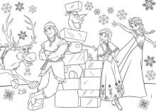 Lisciani Giochi Supermaxi Frozen Art.66711  Двухсторонний пазл-раскраска