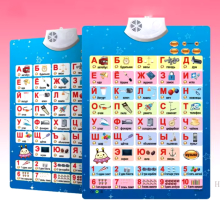 Russian Alphabet Poster Art.54665 Настольная игра Алфавит игровой коврик  для начинающих изучать русский язык