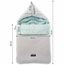 Womar Zaffiro Wrap Premium 5in1 Art.55199 Bloom Grey sleeping bag