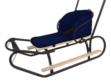 Sledge Mattress Navy Blue Matracis bērnu ragaviņām
