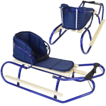 Sledge Mattress Navy Blue Matracis bērnu ragaviņām