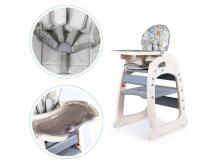 Caretero Table Homee Art.55520 Beige  Barošanas krēsliņš+galdiņš transformeris