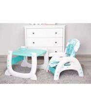 Caretero Table Homee Art.55521 Mint Barošanas krēsliņš+galdiņš transformeris