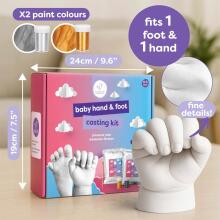 3D Plaster Cast Handprint with Gold Colour  Art.55570 Skulptūra ar 3D nospiedumiem