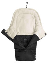 Sensillo Romper Bag Art.847 black/beige  Спальный мешок для коляски на натуральной овчинке